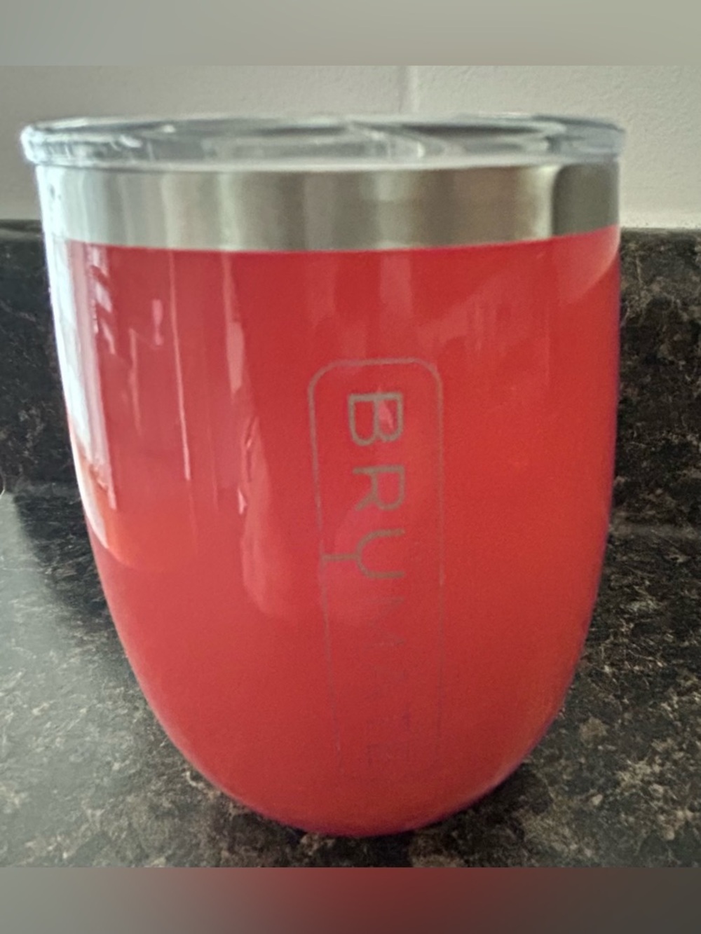 NWOT- Brumate Insulated Wine Tumbler - coral- 14oz